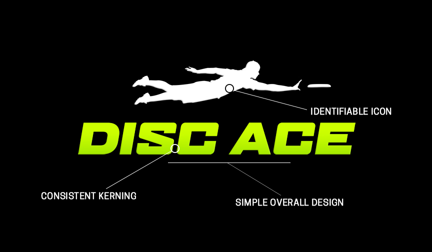 The Disc Ace Logo Design Features